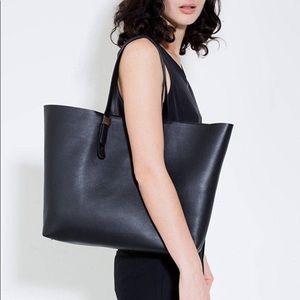 EVERLANE THE PETRA MARKET BLACK LARGE TOTE